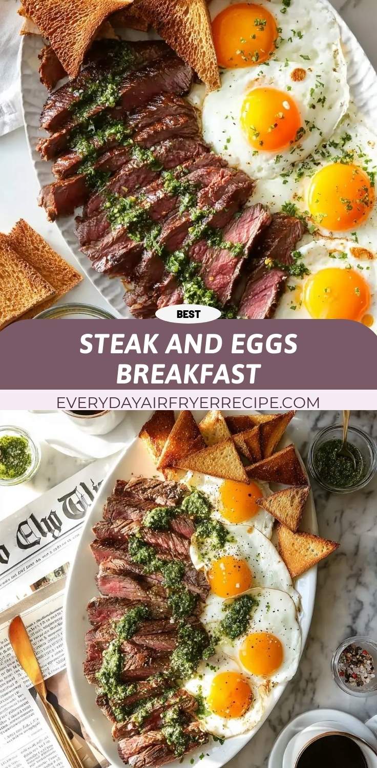 steak and eggs breakfast pinterest