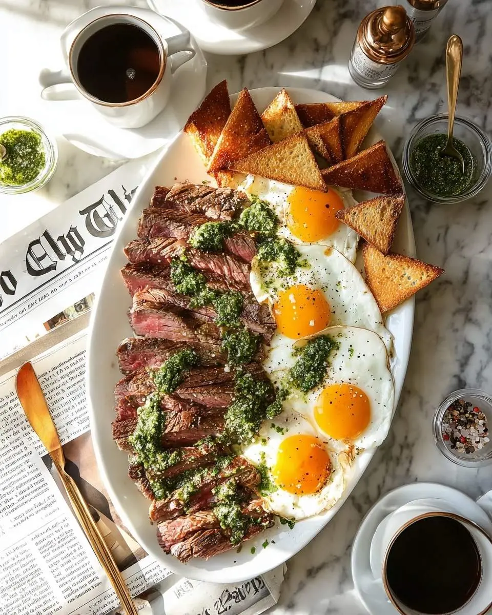 steak and eggs breakfast