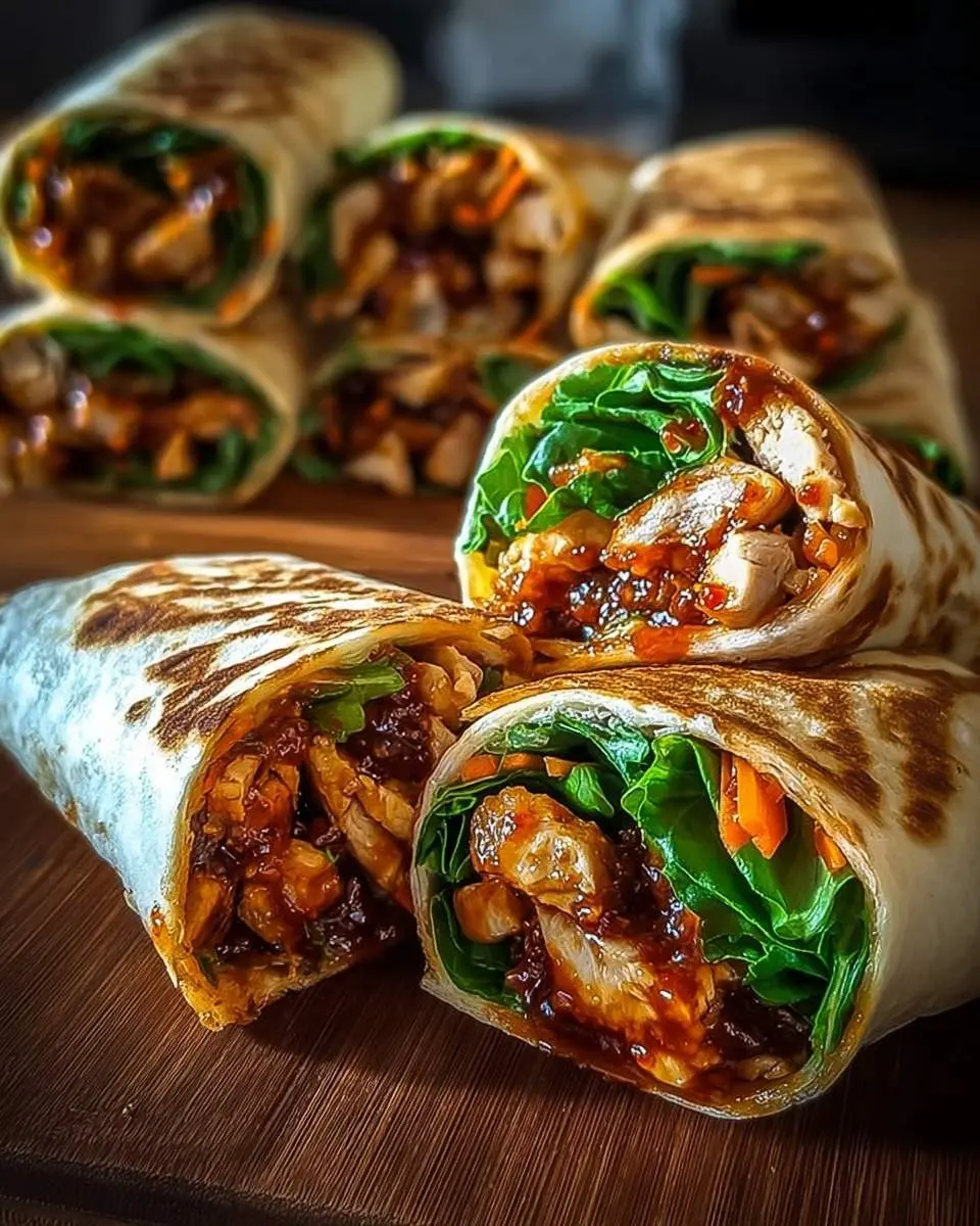 sweet chili chicken wraps recipe
