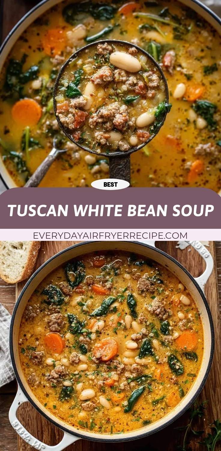 tuscan white bean soup pinterest