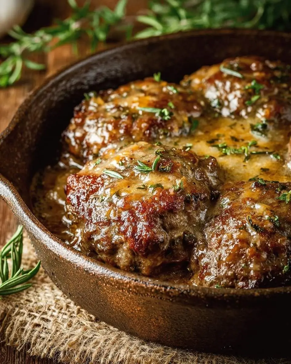 amish hamburger steak bake recipe 1