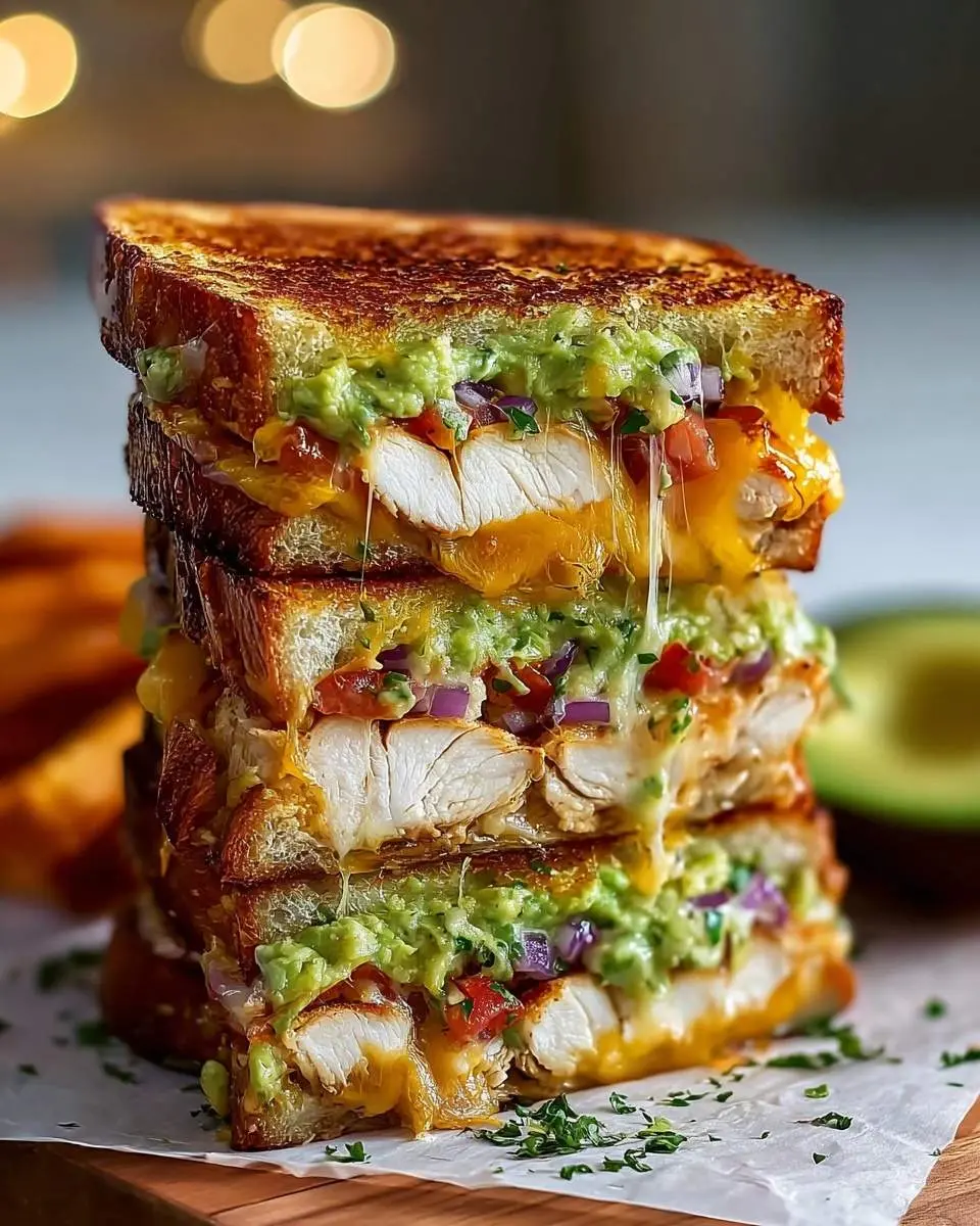 Chicken Avocado Melt Sandwich