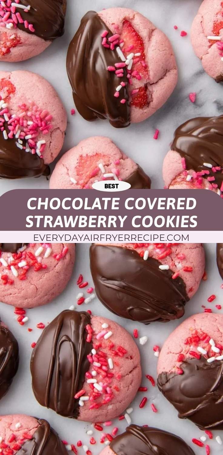chocolate covered strawberry cookies pinterest