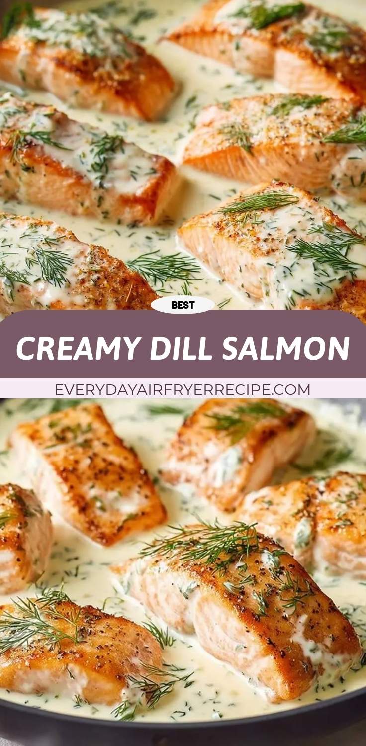 creamy dill salmon pinterest