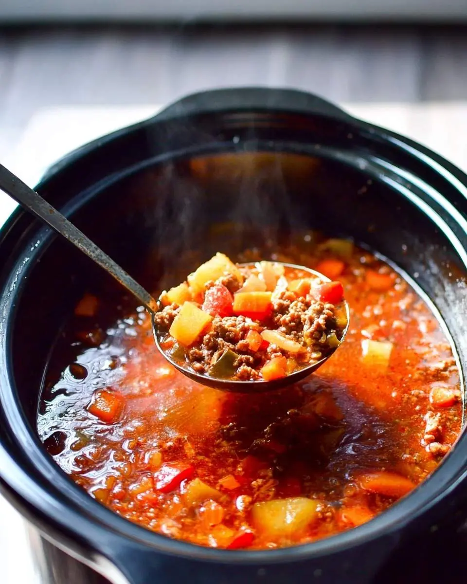 Effortless Healthy Crockpot Dinners: 15 Recipes to Try Tonight 26 Crockpot Hamburger Soup