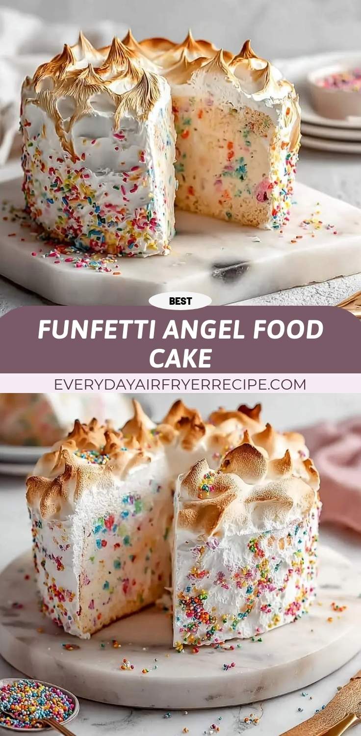 funfetti angel food cake pinterest