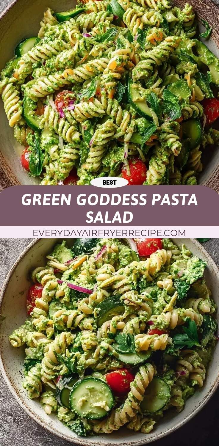 green goddess pasta salad pinterest