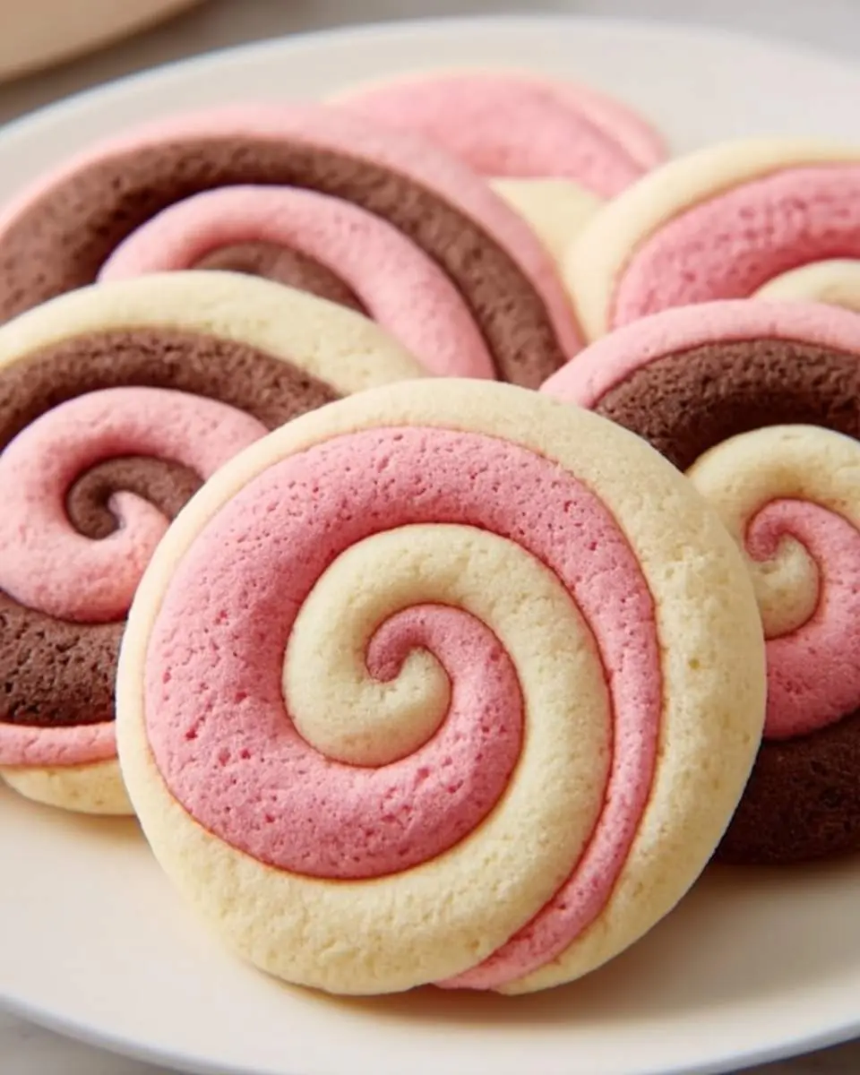 neapolitan swirl cookies