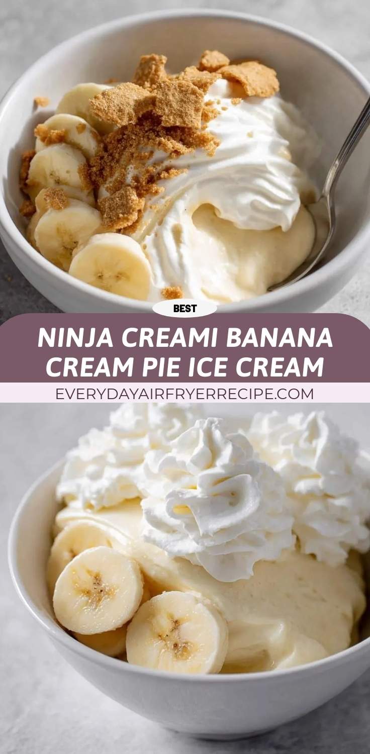 ninja creami banana cream pie ice cream pinterest