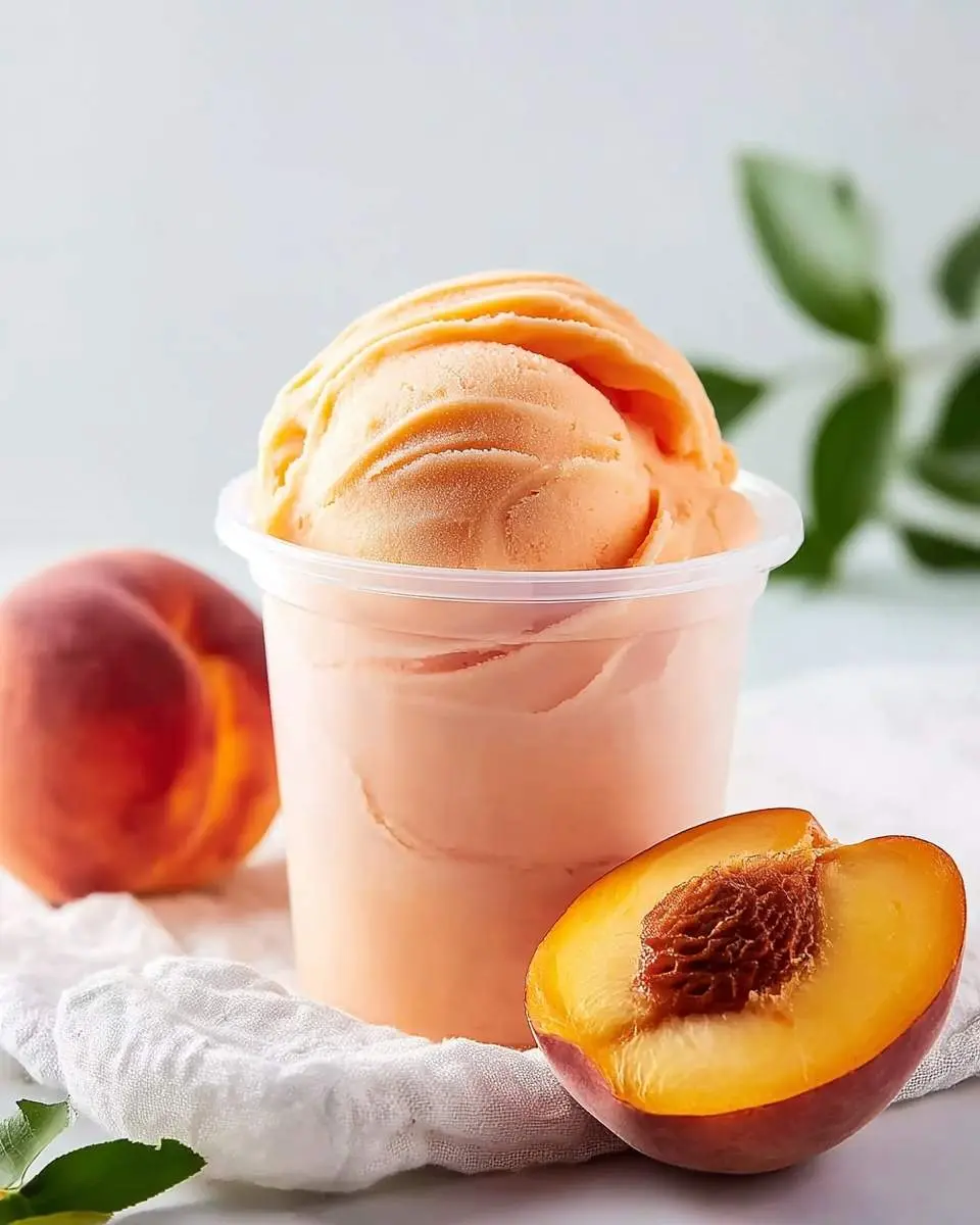 Ninja Creami Peach Sorbet