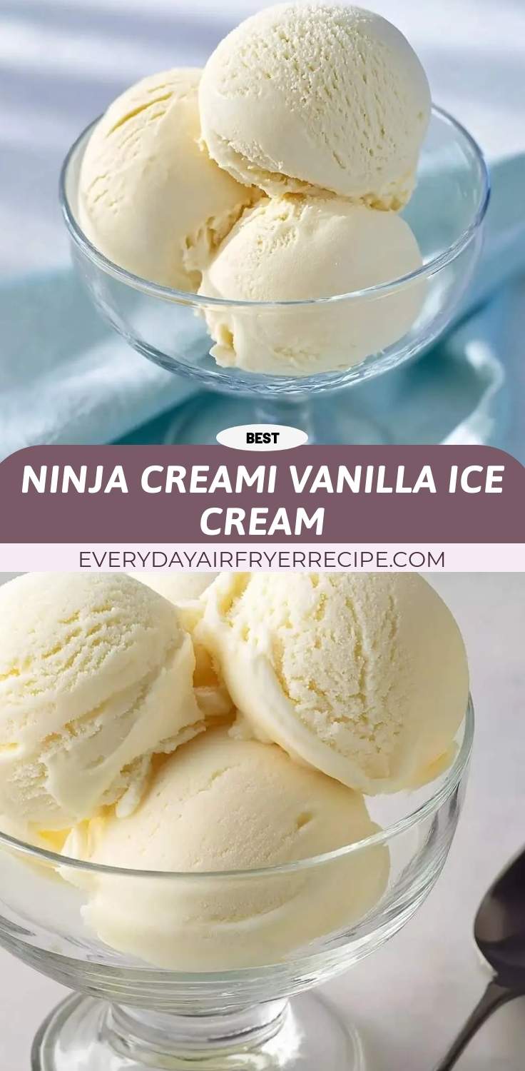 ninja creami vanilla ice cream pinterest