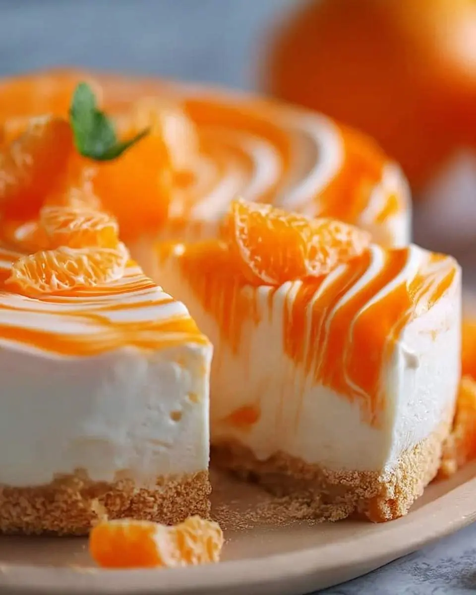 no bake orange creamsicle cheesecake recipe