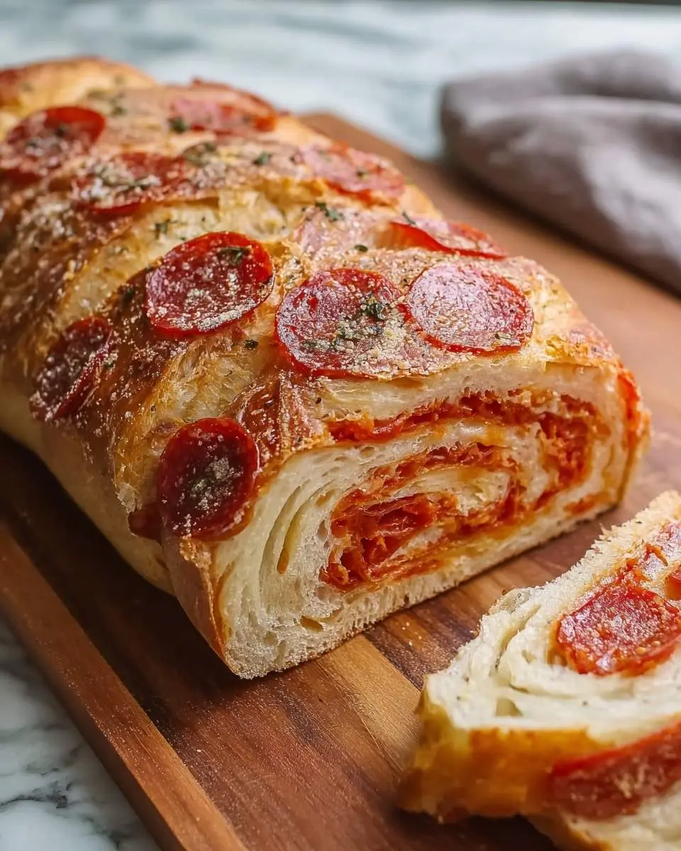 pepperoni roll sourdough bread