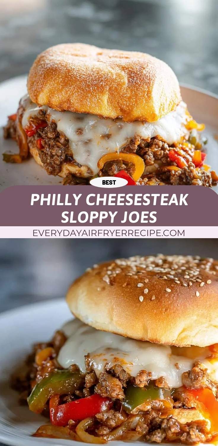 philly cheesesteak sloppy joes pinterest