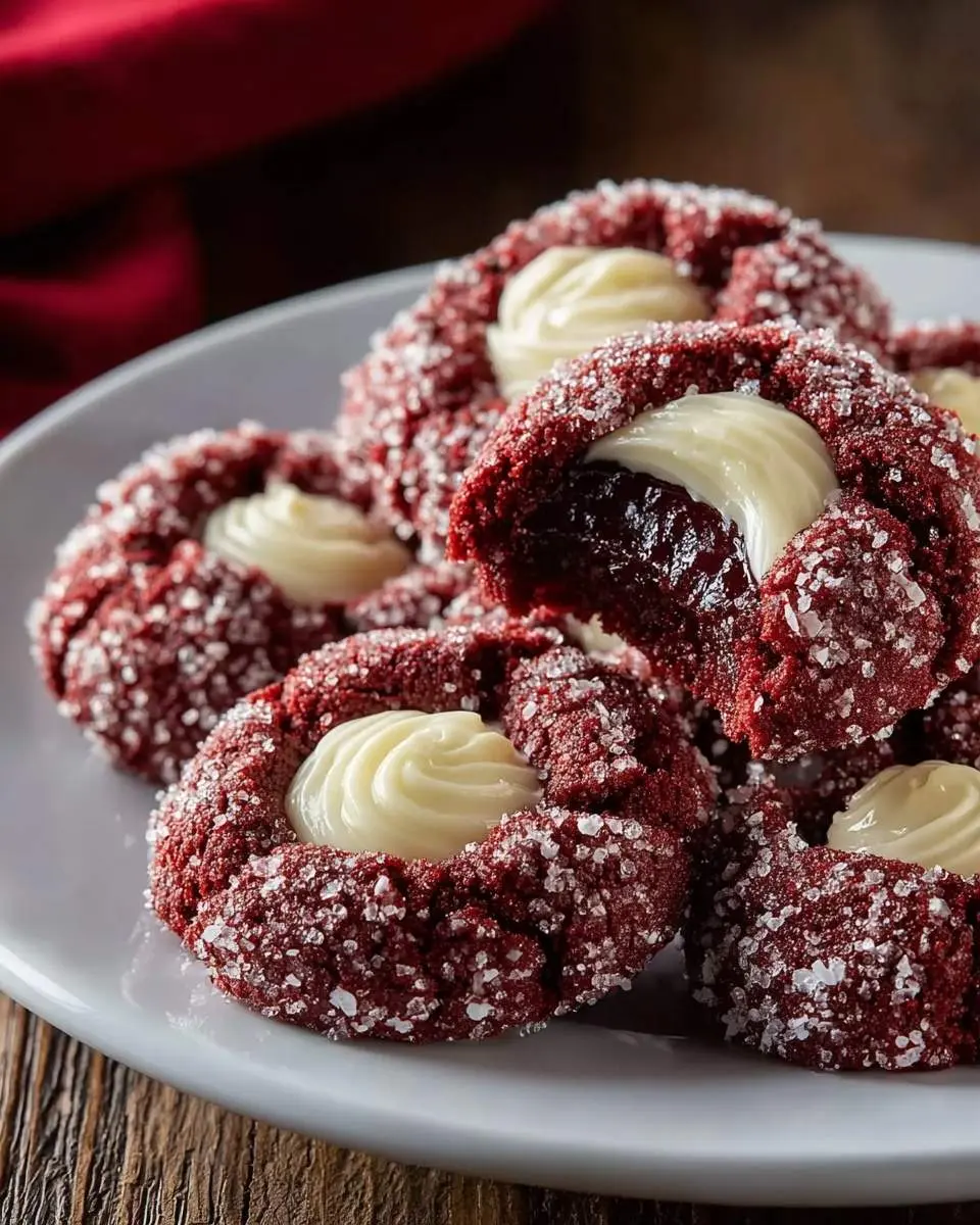 red velvet thumbprint cookies recipe 1