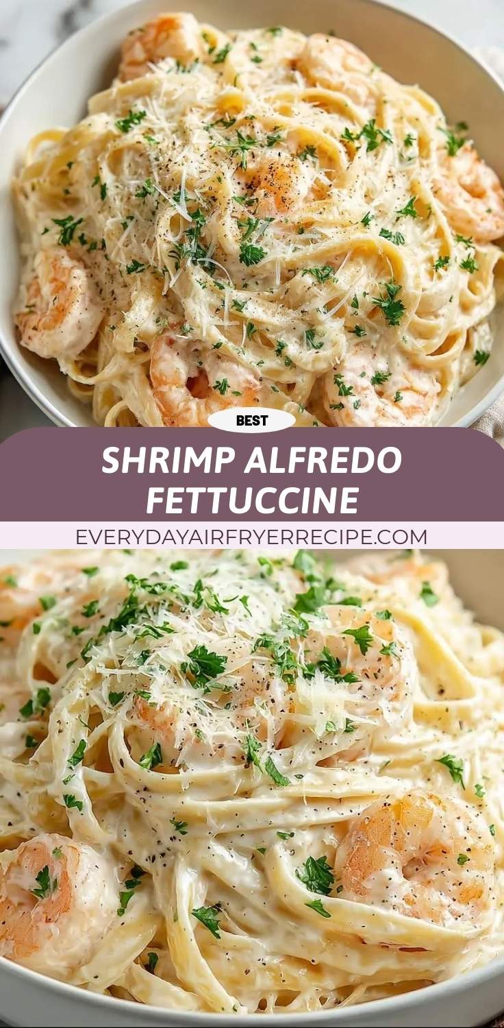 shrimp alfredo fettuccine pinterest