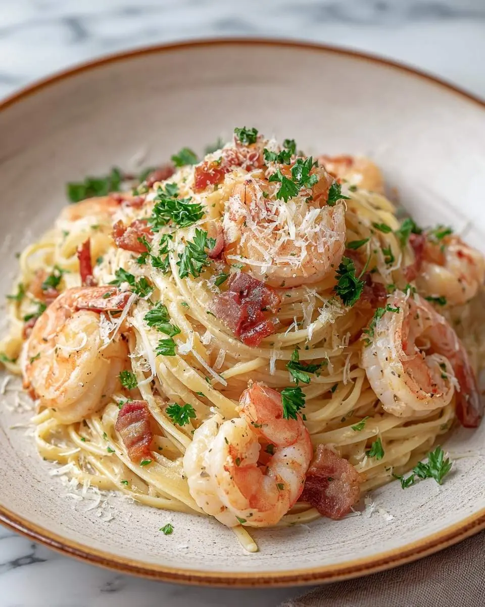 shrimp carbonara 1