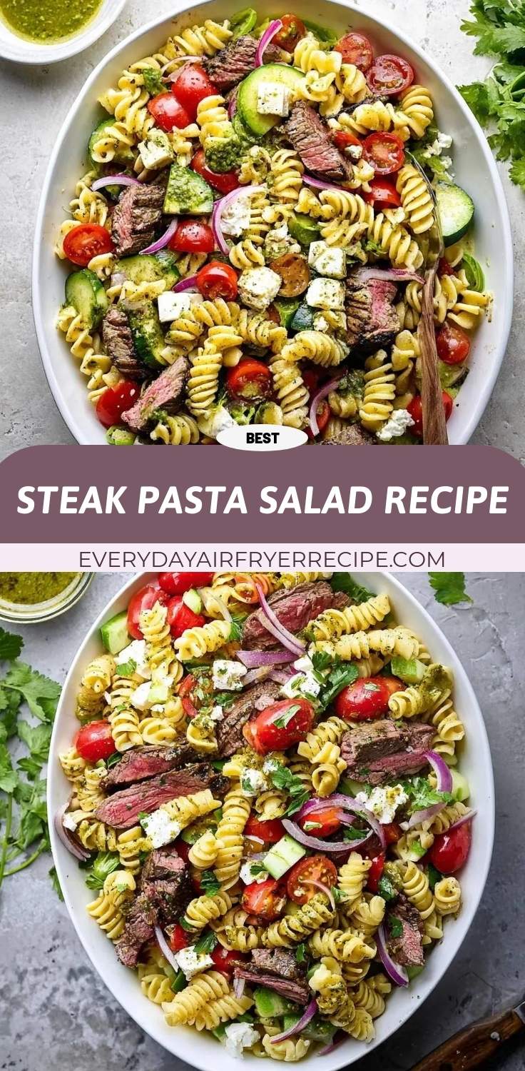 steak pasta salad recipe pinterest