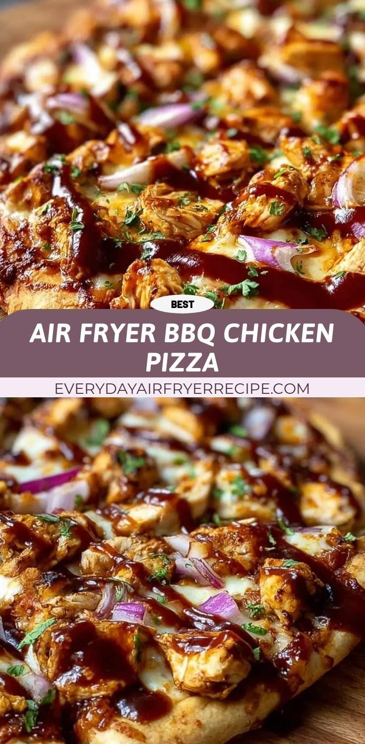 air fryer bbq chicken pizza pinterest