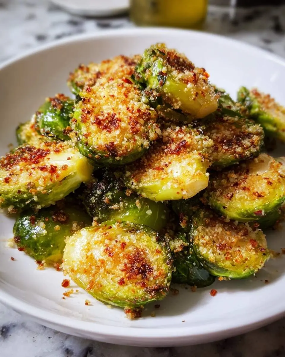 air fryer parmesan brussels sprouts