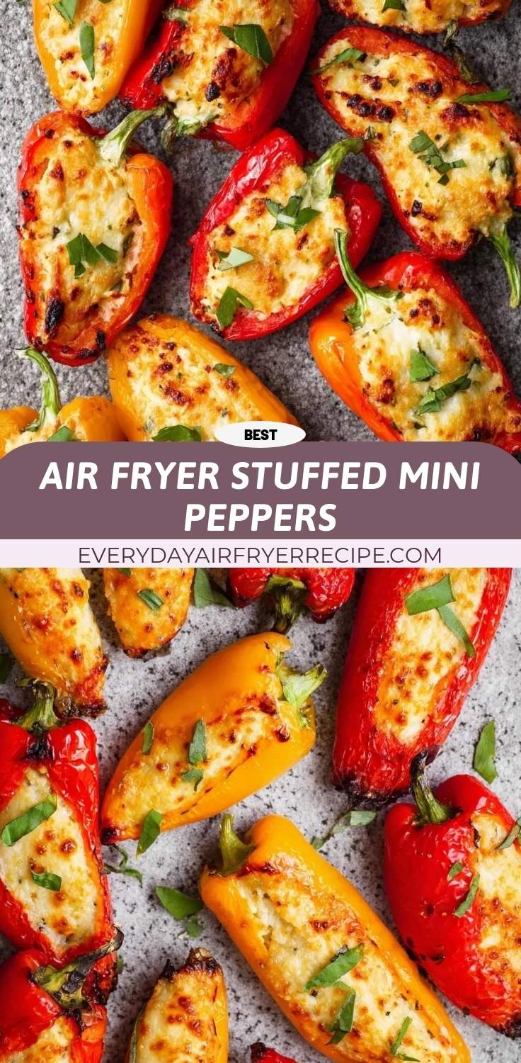 air fryer stuffed mini peppers pinterest