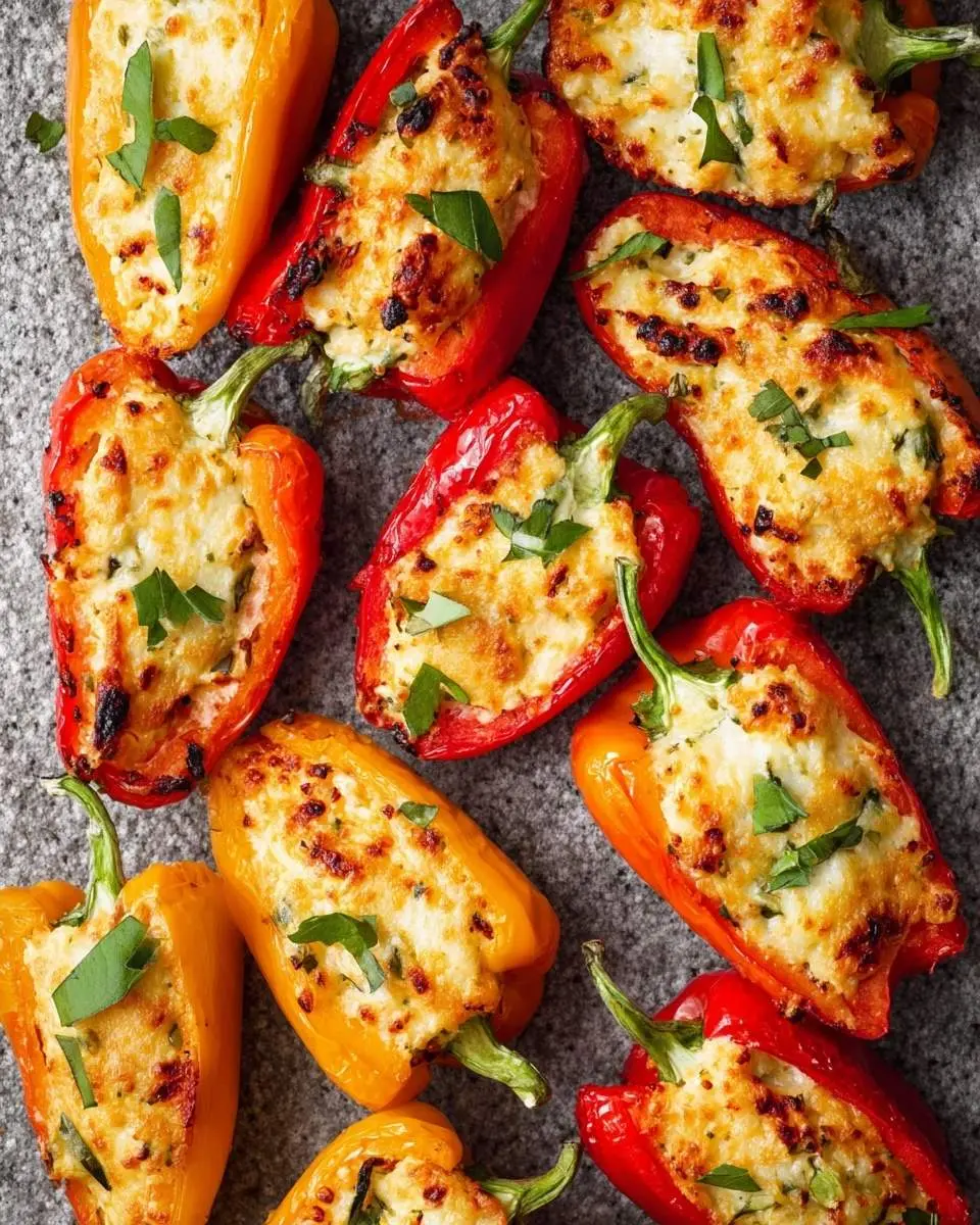 air fryer stuffed mini peppers recipe 1