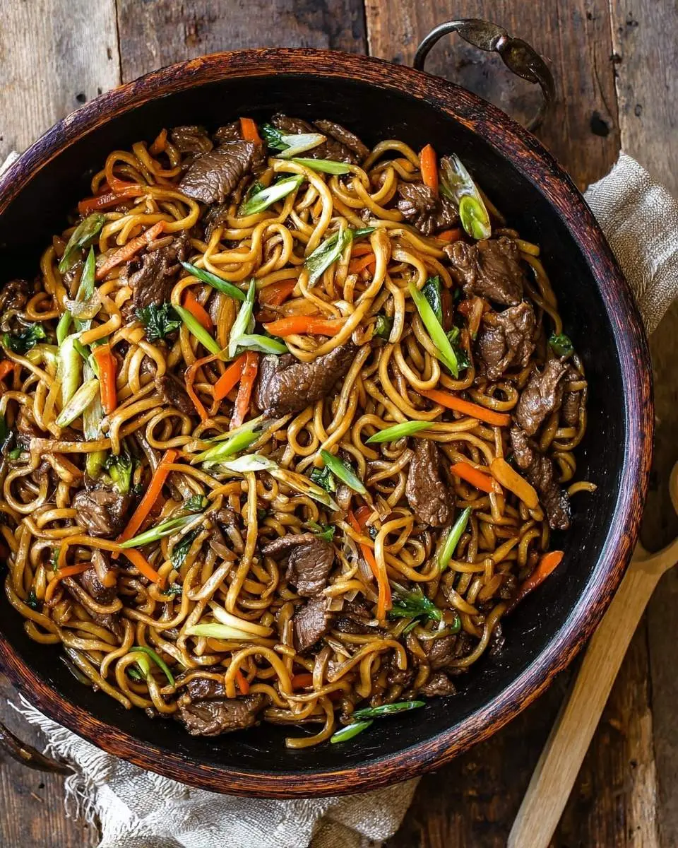 beef lo mein recipe