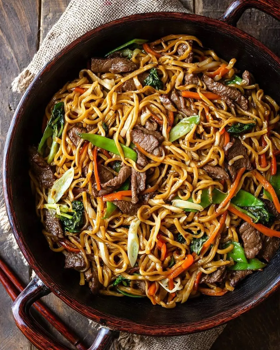 beef lo mein