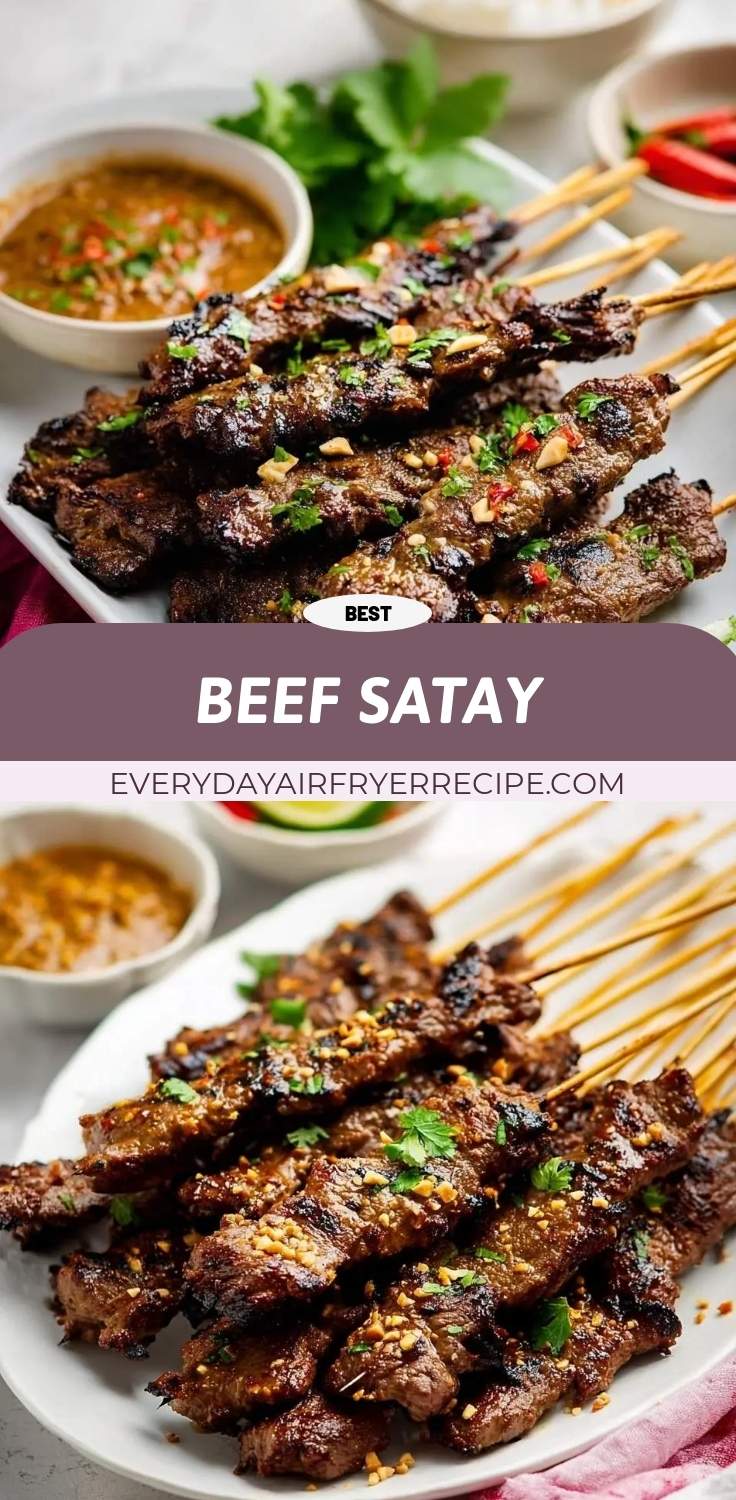 beef satay pinterest