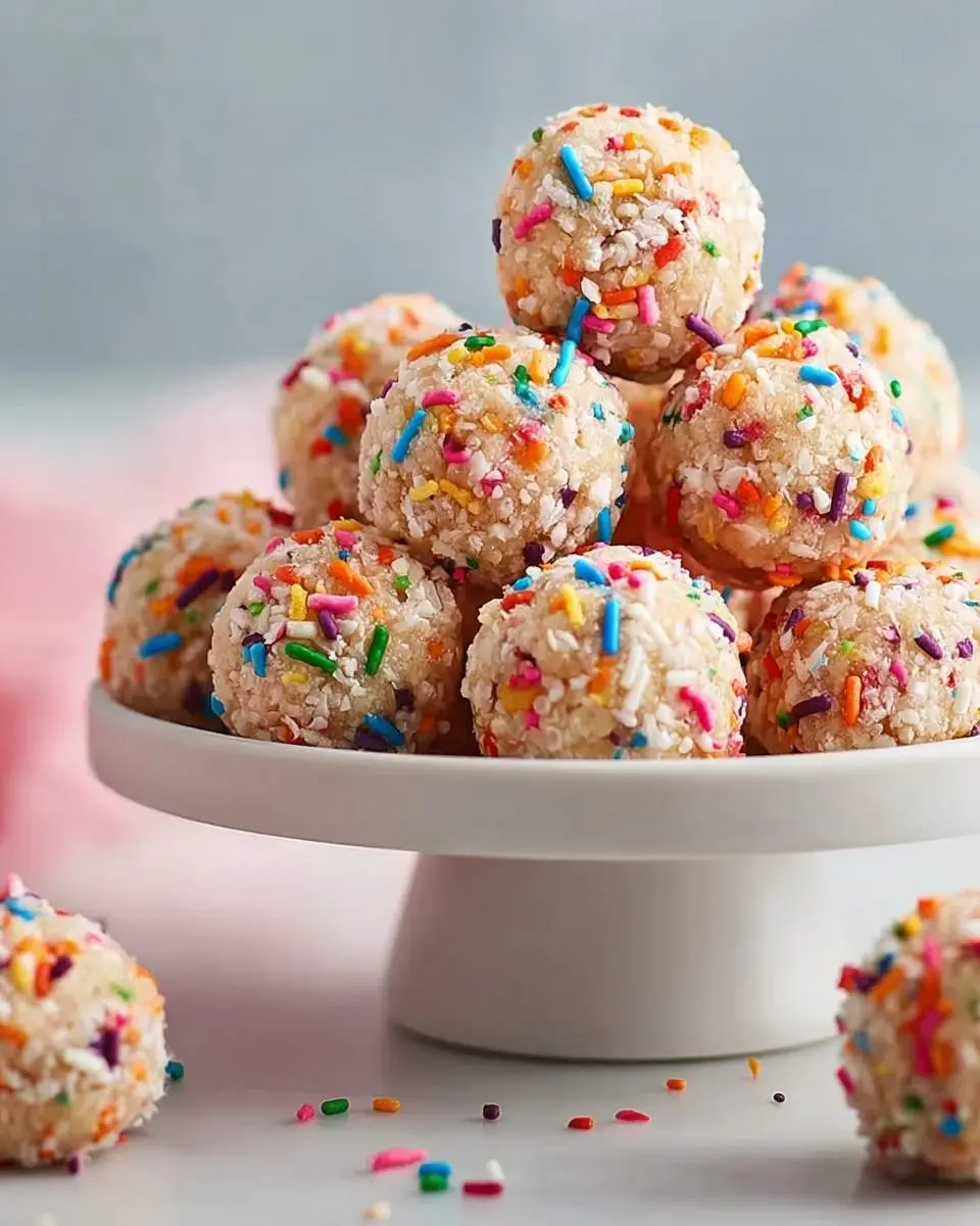 birthday cake protein balls recipe 1