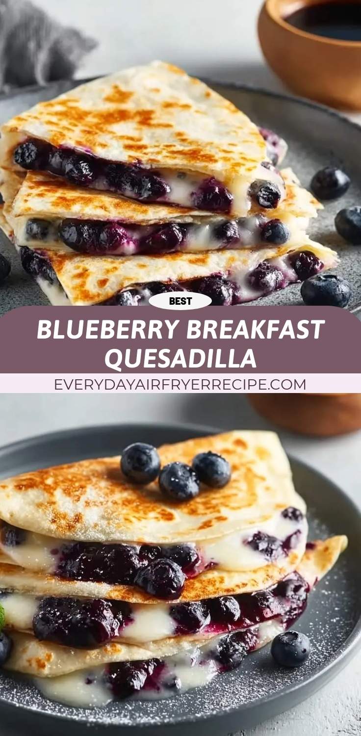 blueberry breakfast quesadilla pinterest