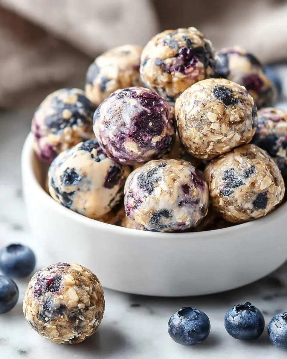 blueberry cheesecake protein bites recipe 1