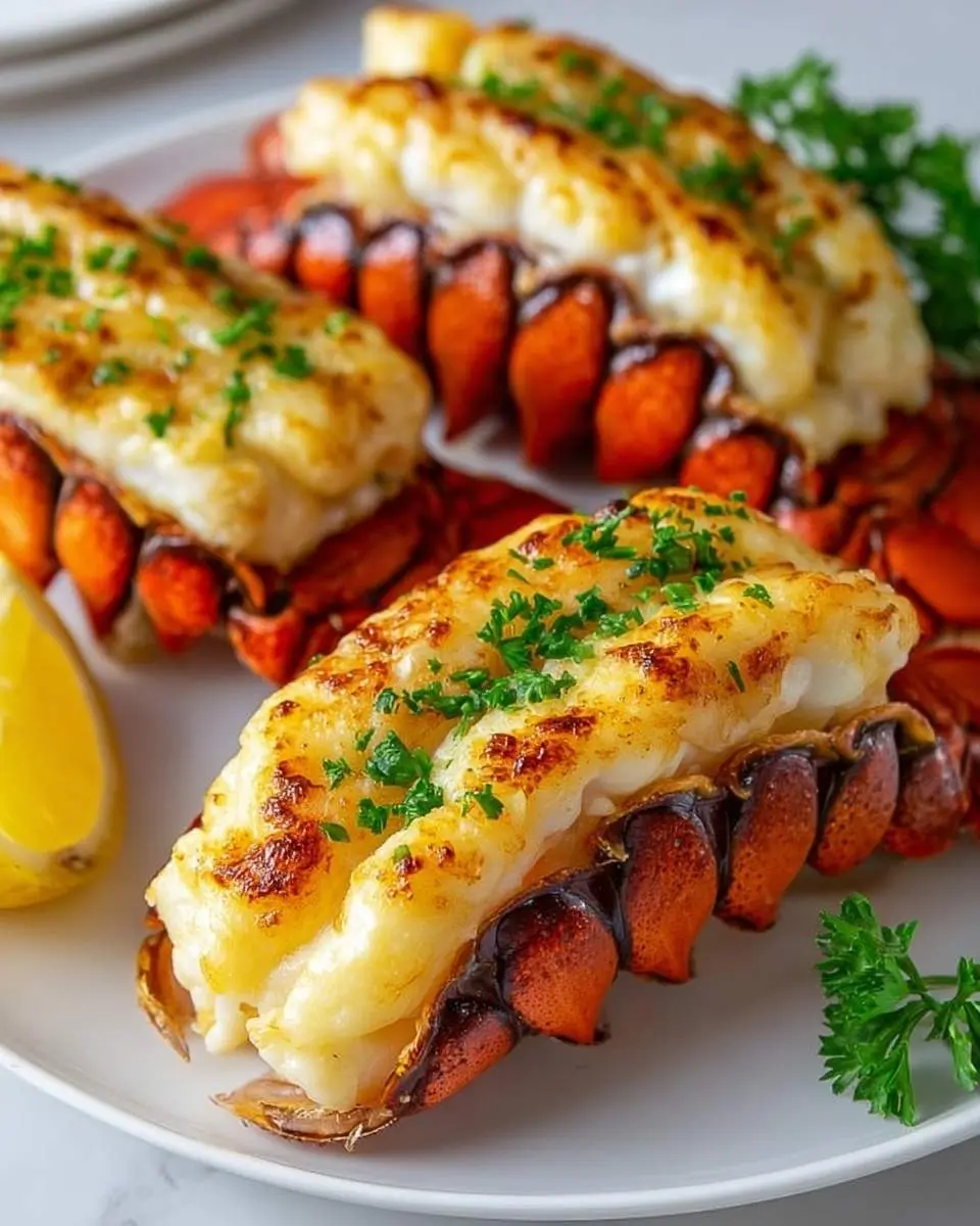 broiled lobster tails