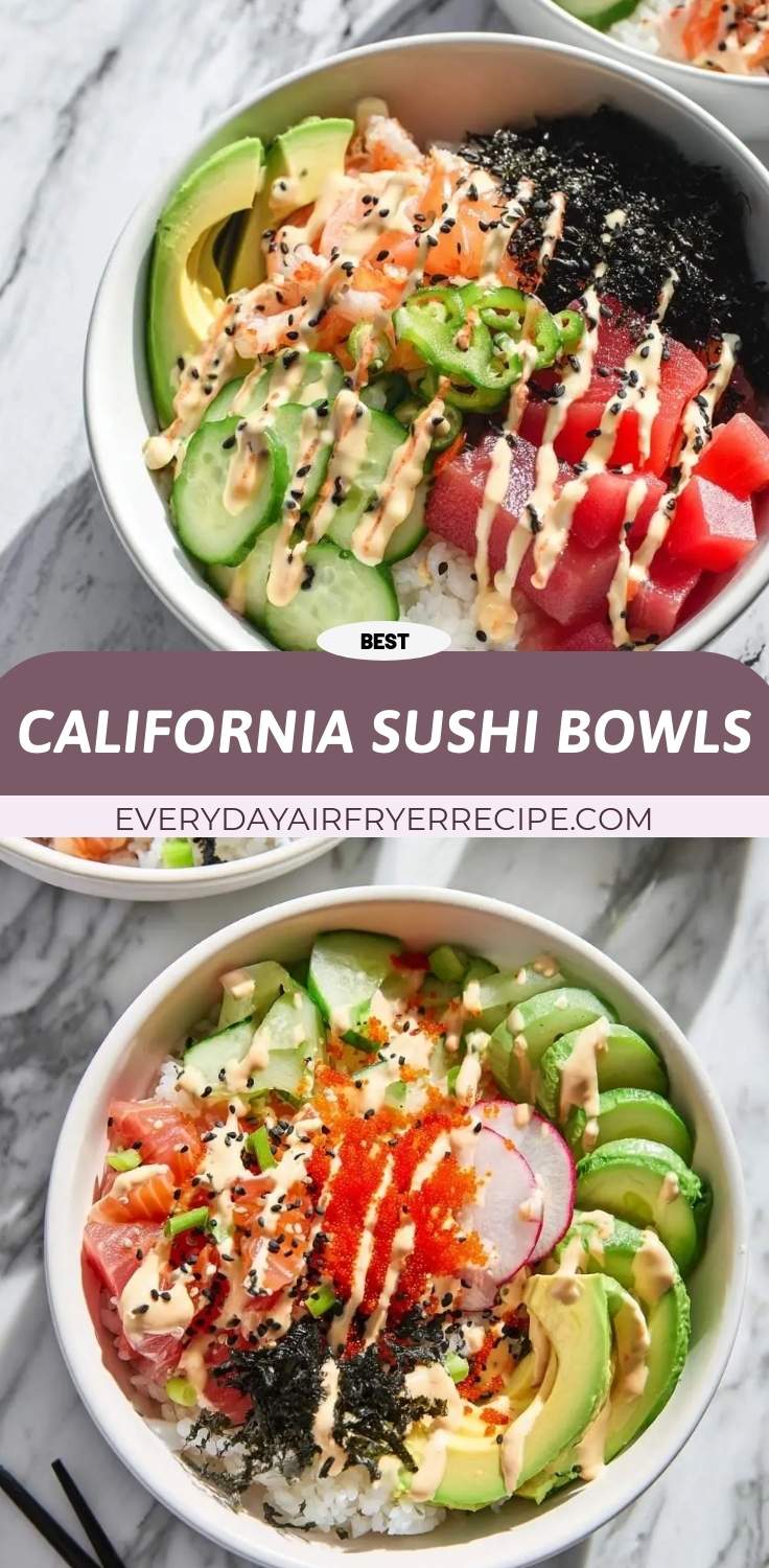 california sushi bowls pinterest