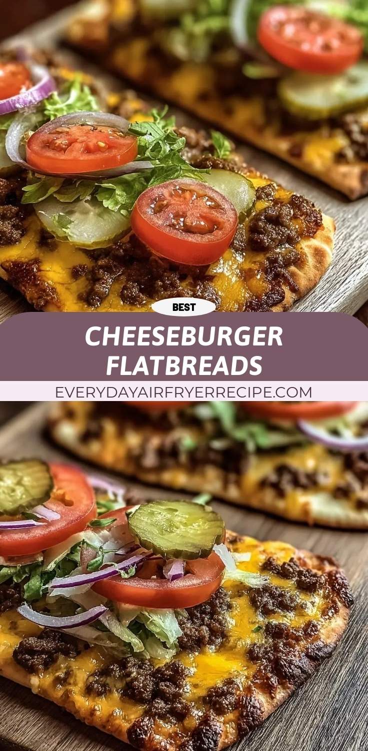 cheeseburger flatbreads pinterest