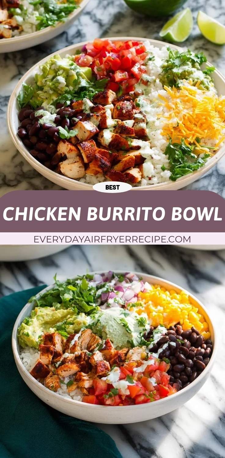chicken burrito bowl pinterest
