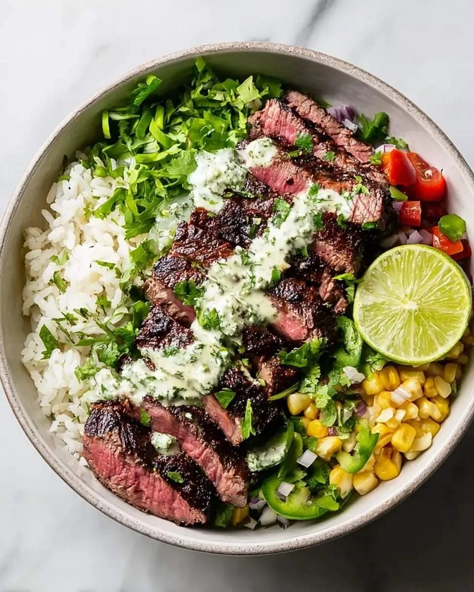 cilantro lime steak bowls recipe