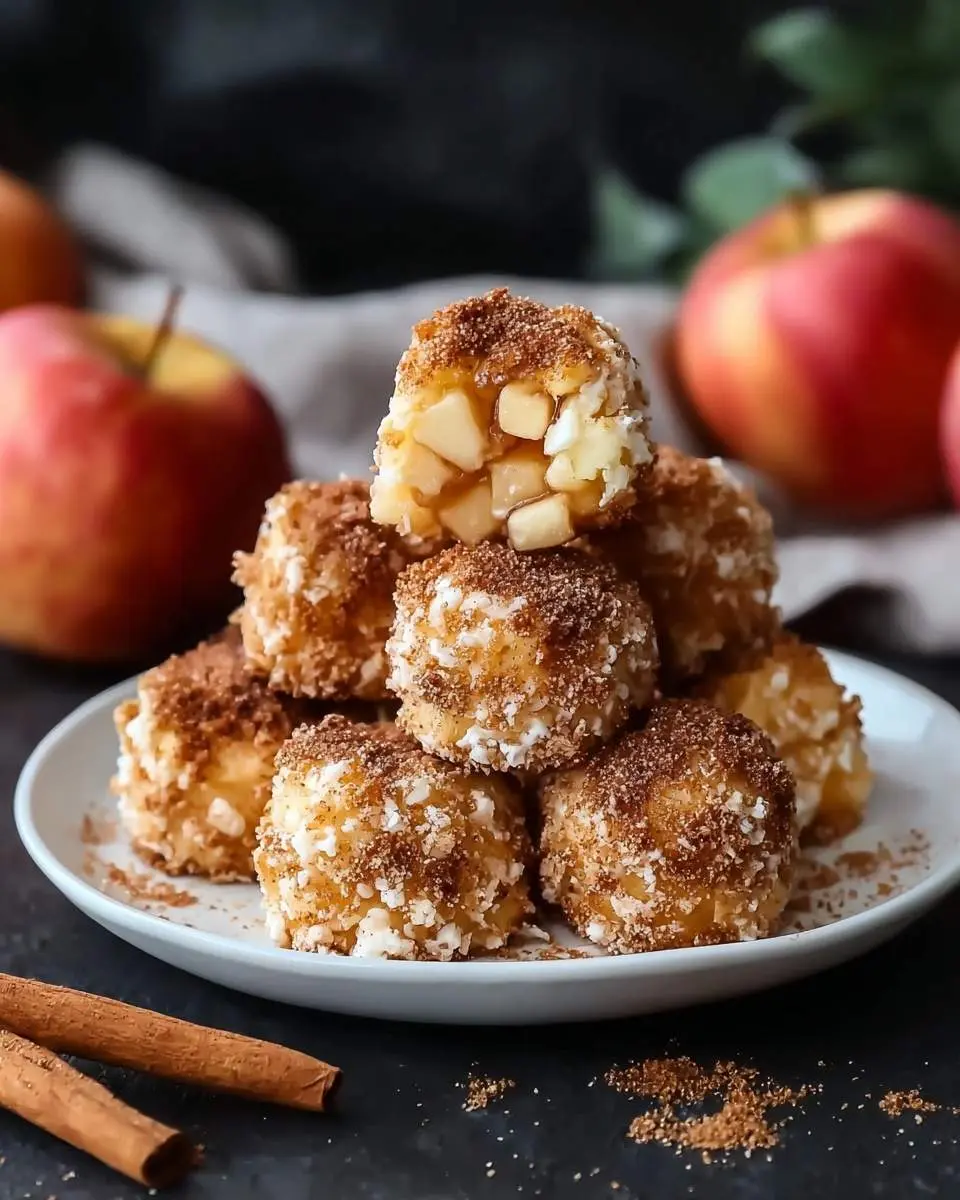 cinnamon apple cottage cheese bites