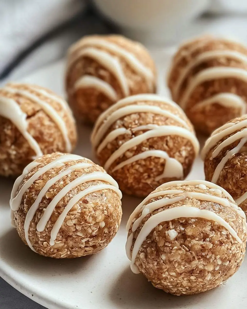 cinnamon roll protein bites recipe 1