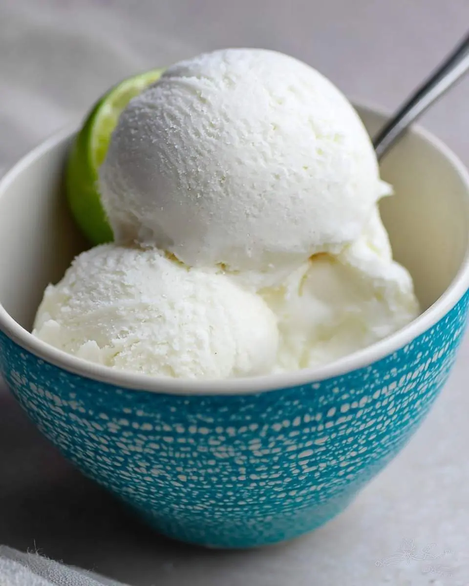 coconut lime ice cream