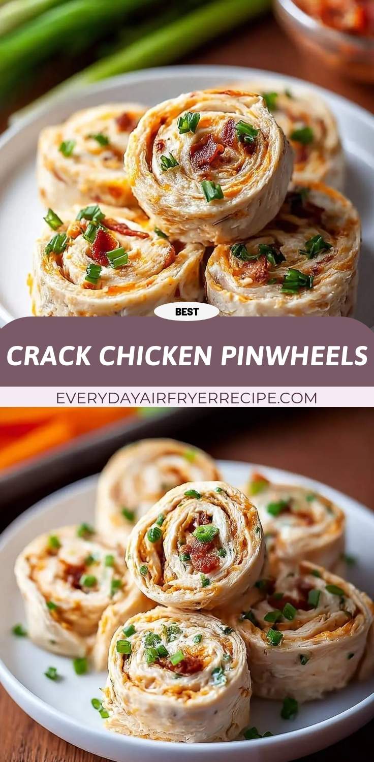 crack chicken pinwheels pinterest