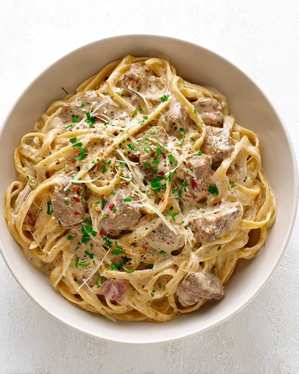 creamy steak pasta recipe