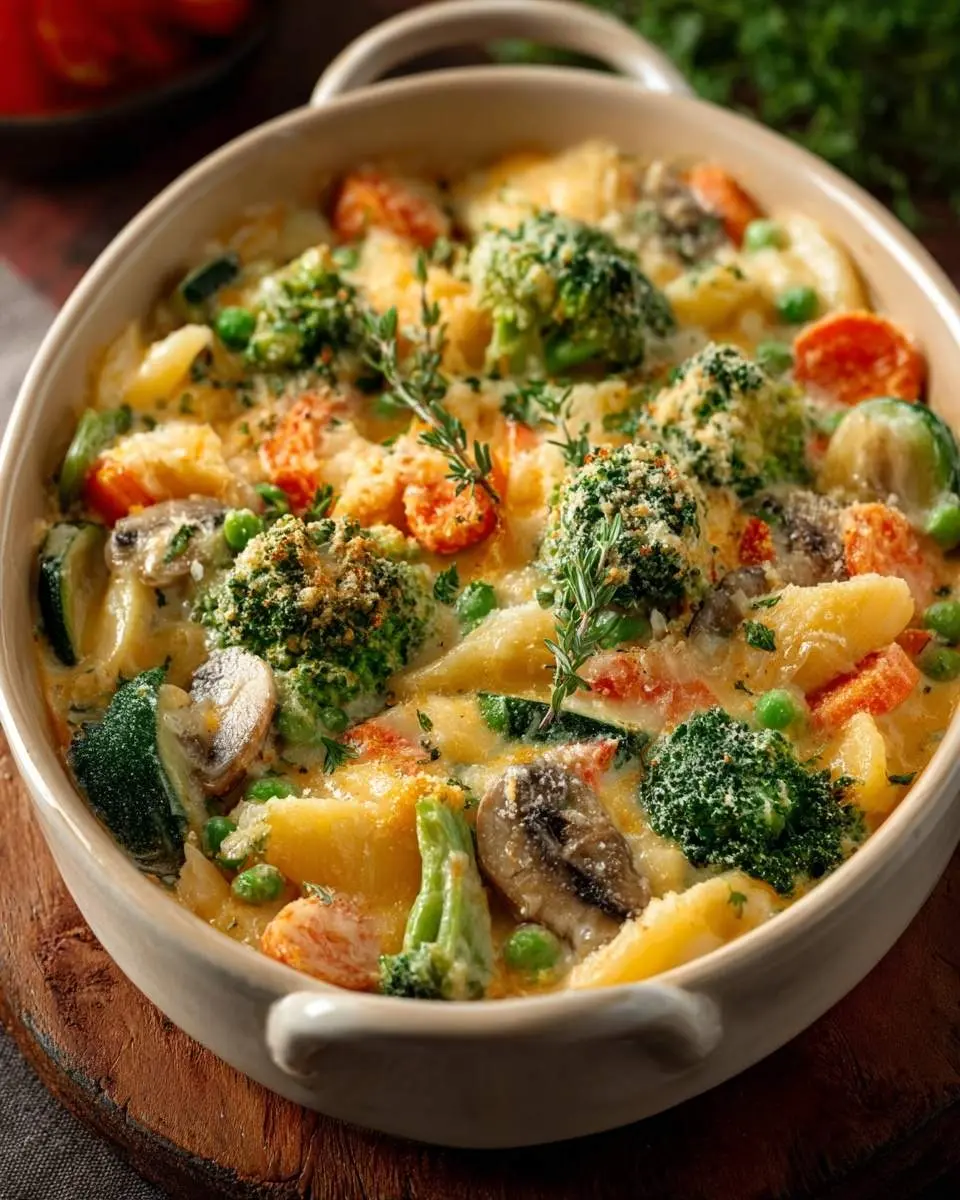 creamy vegetable casserole recipe