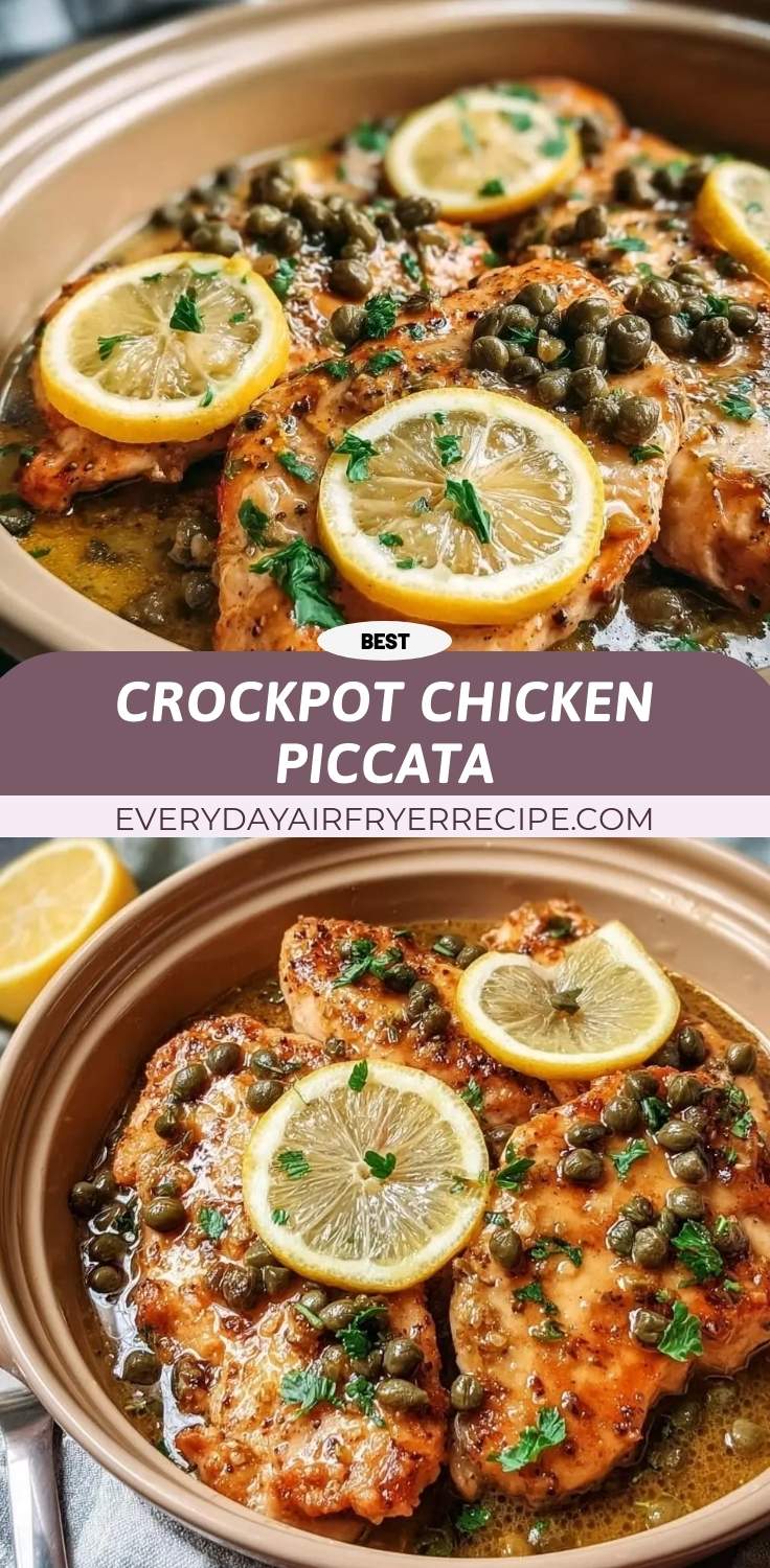 crockpot chicken piccata pinterest