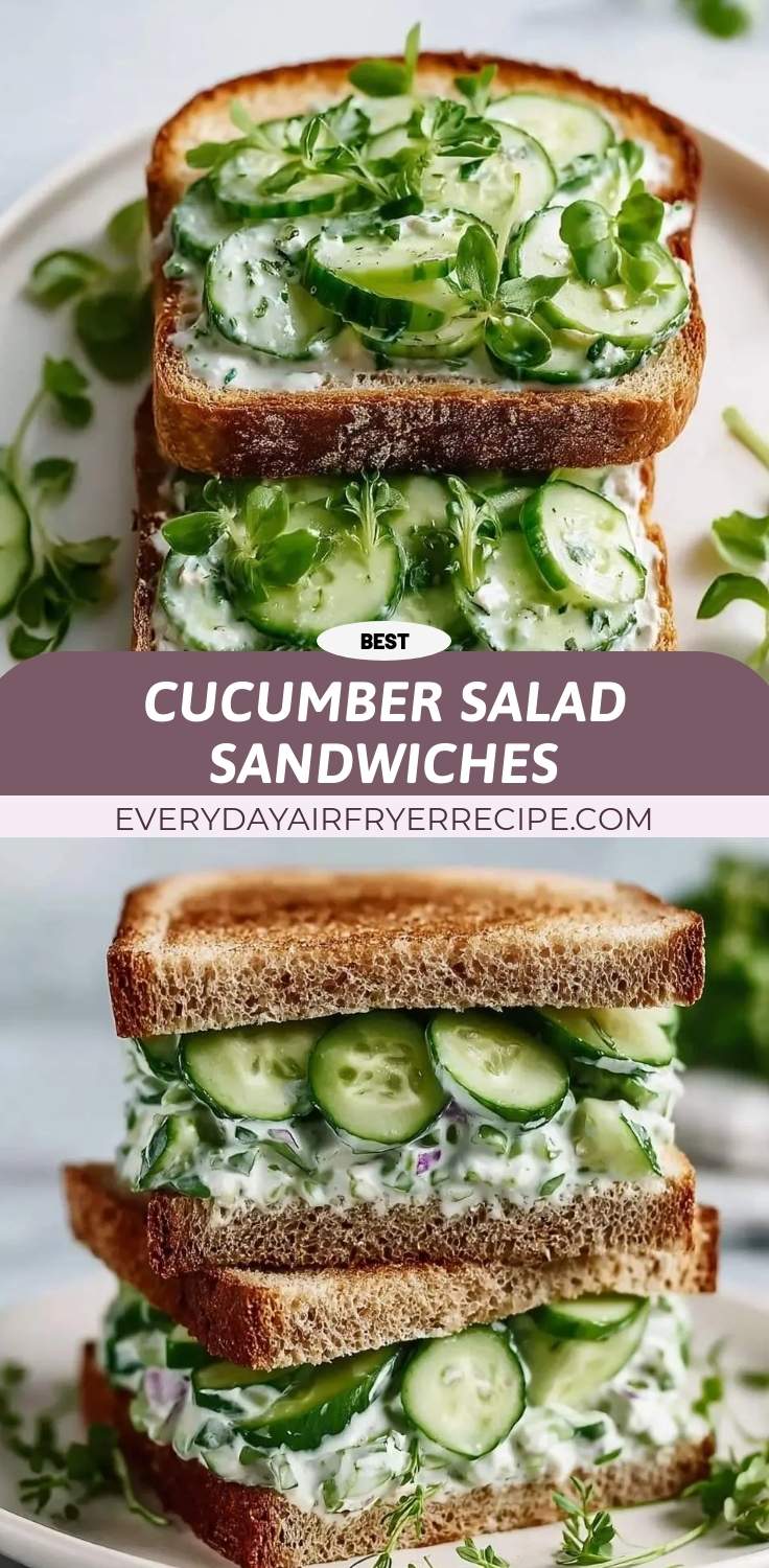 cucumber salad sandwiches pinterest