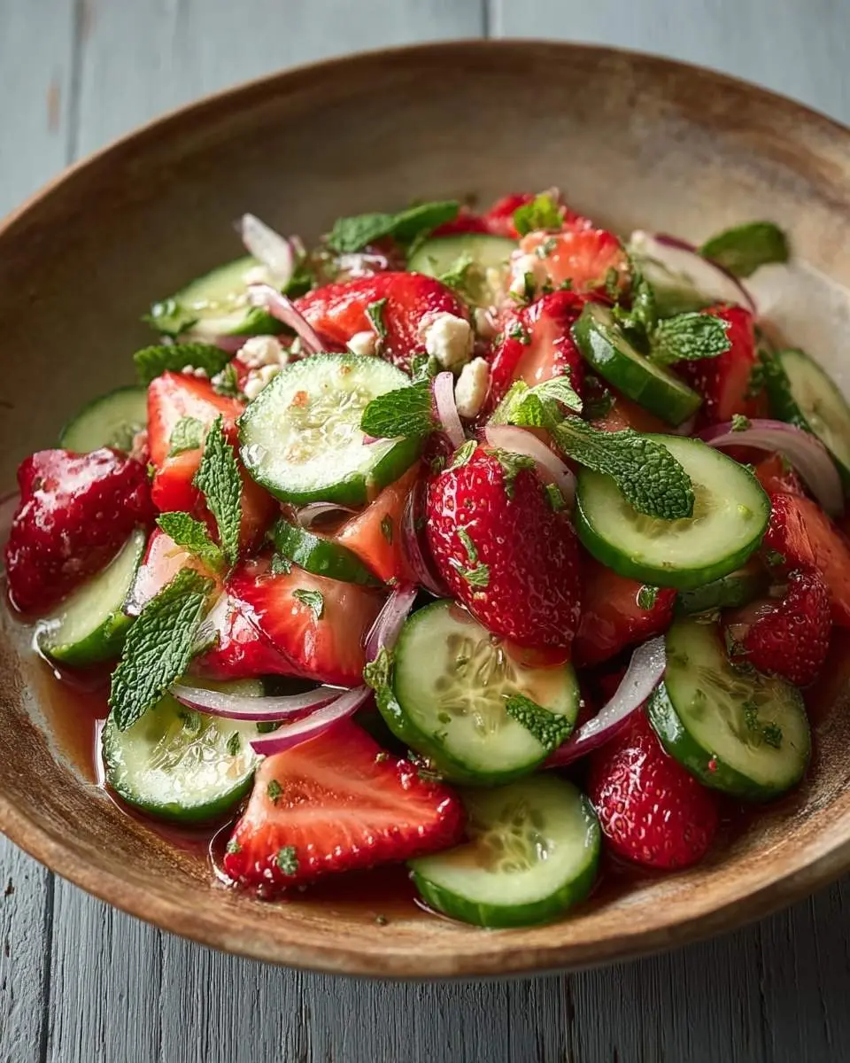 cucumber strawberry salad