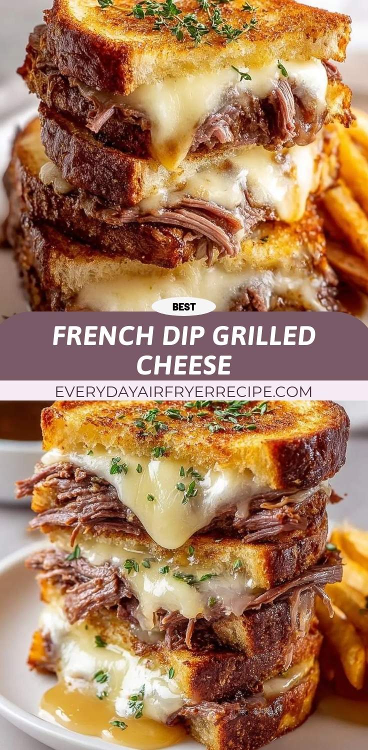 french dip grilled cheese pinterest