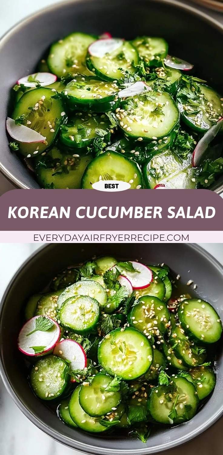 korean cucumber salad pinterest