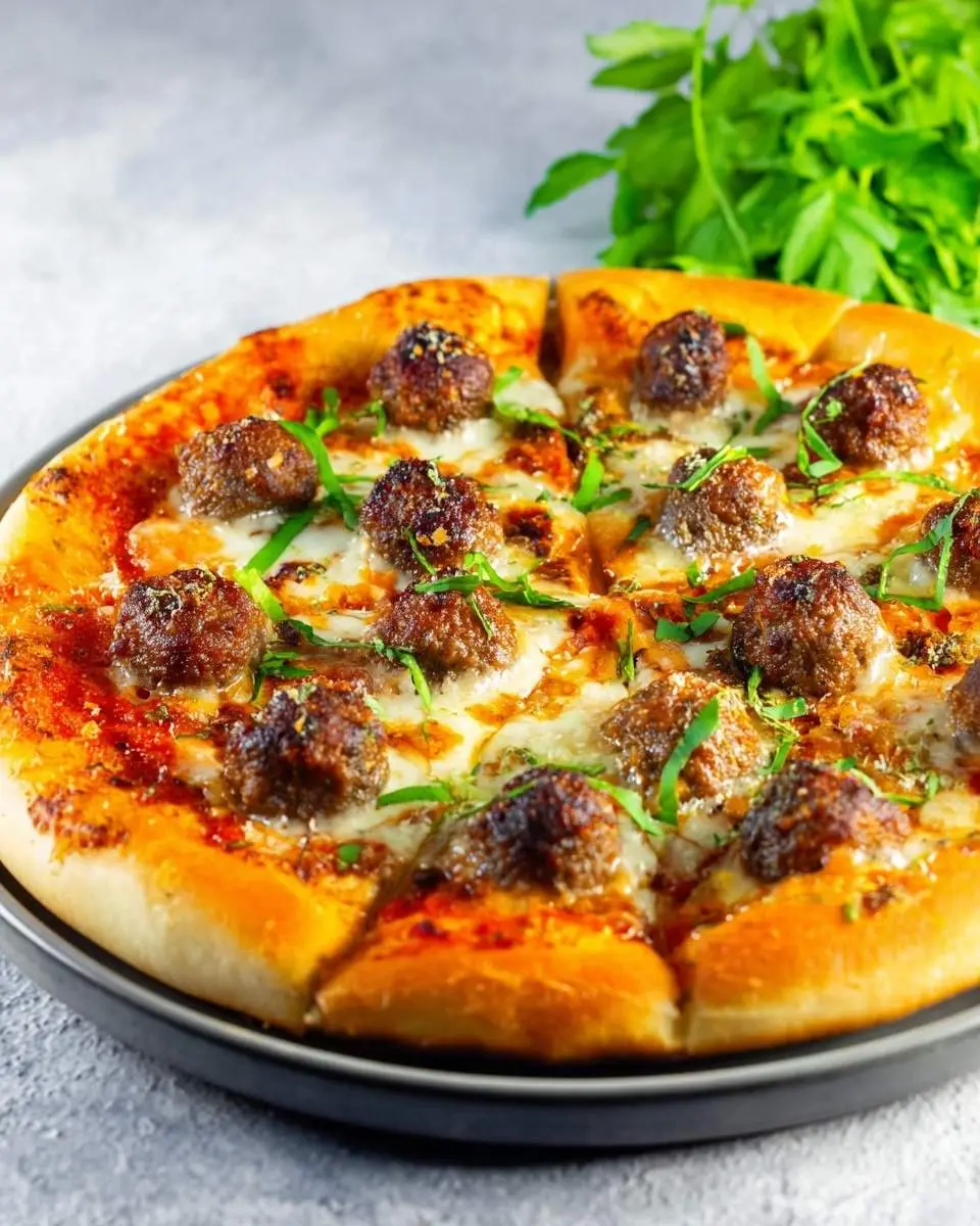 meatball pizza