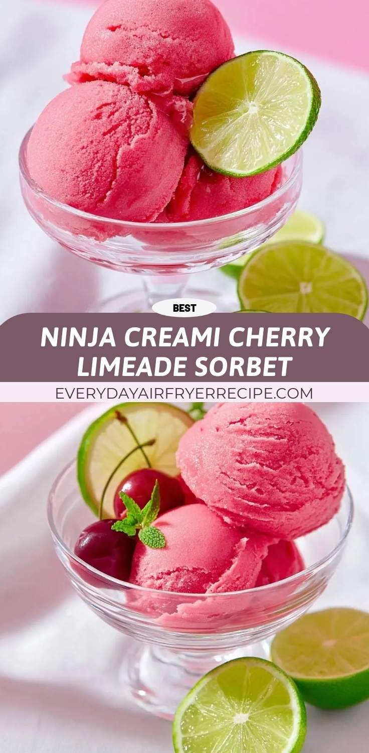 ninja creami cherry limeade sorbet pinterest